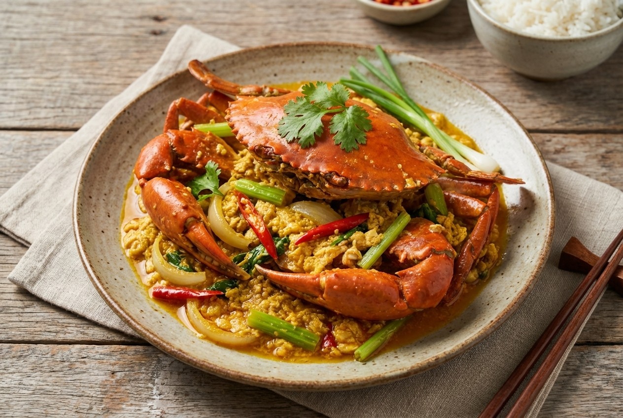 Crab Curry Powder Stir-fry