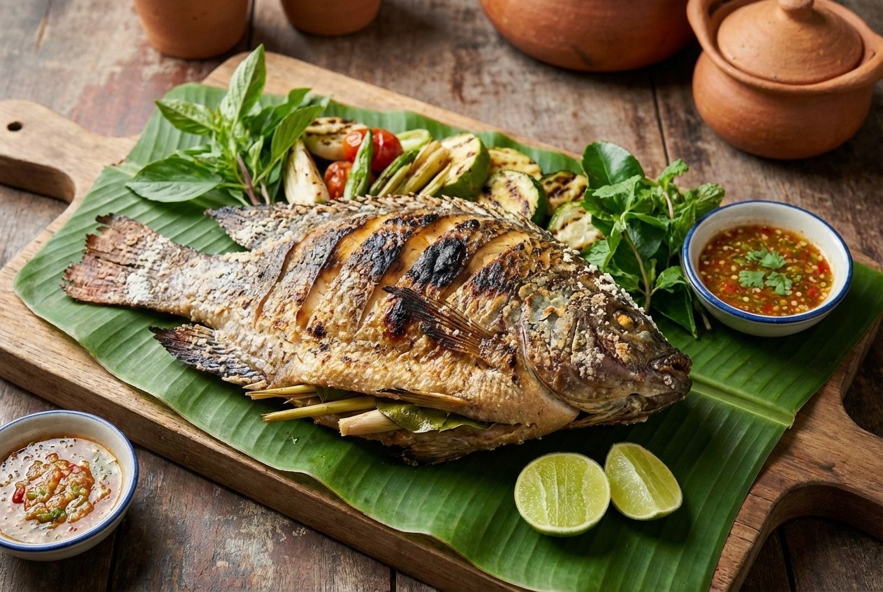 Pla Pao (Thai Salt-Crusted Grilled Fish)