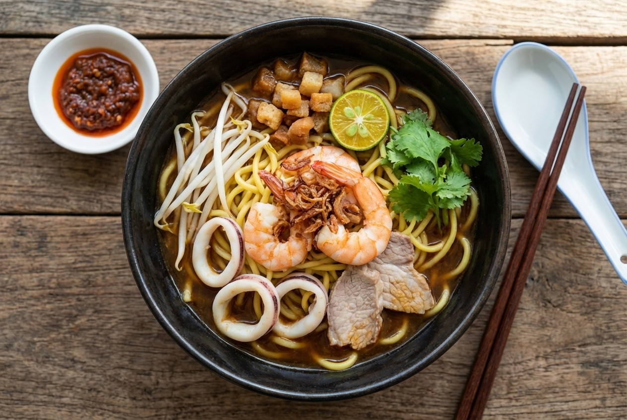 Fujian Prawn Noodle Soup