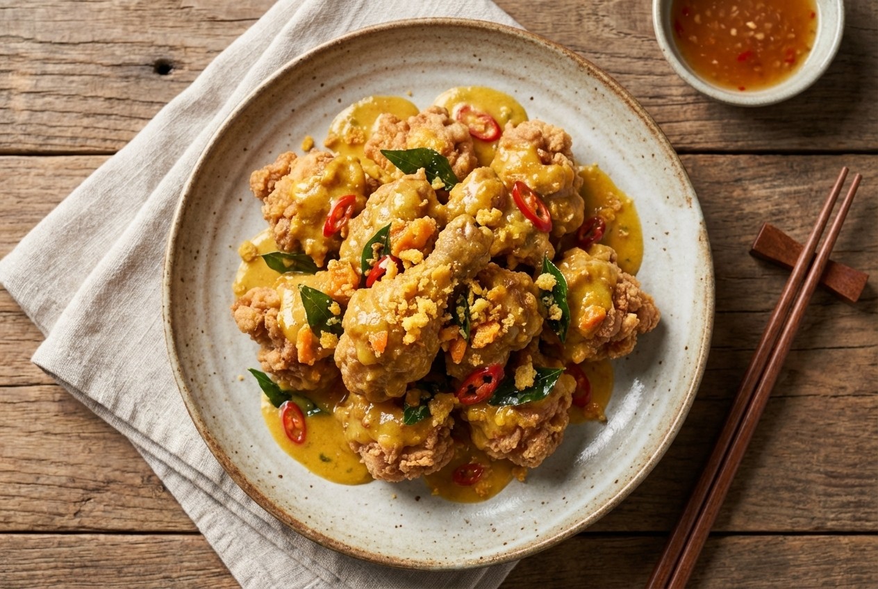 Salted Egg Yolk Chicken