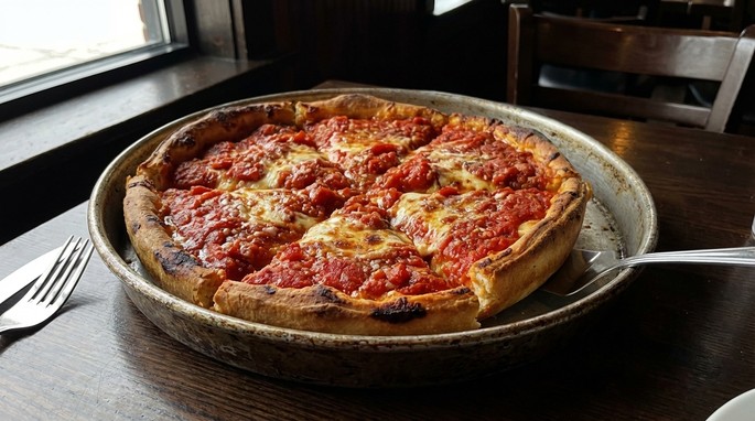 Chicago Deep-Dish Pizza