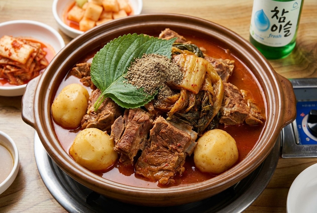 Gamjatang (Spicy Pork Neck Bone Stew)