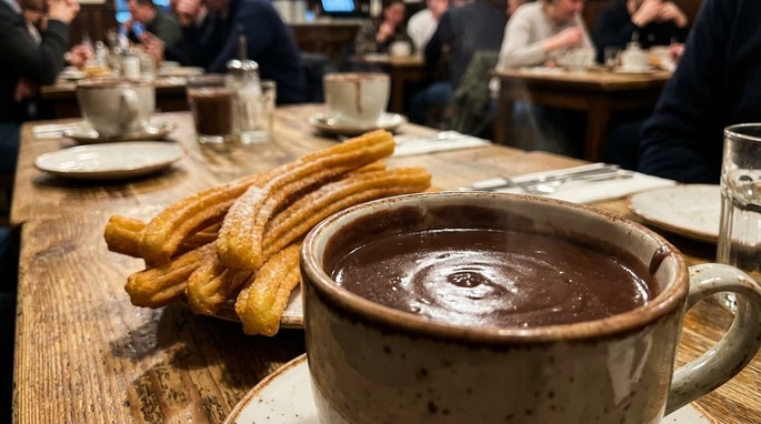 Churros with Chocolate