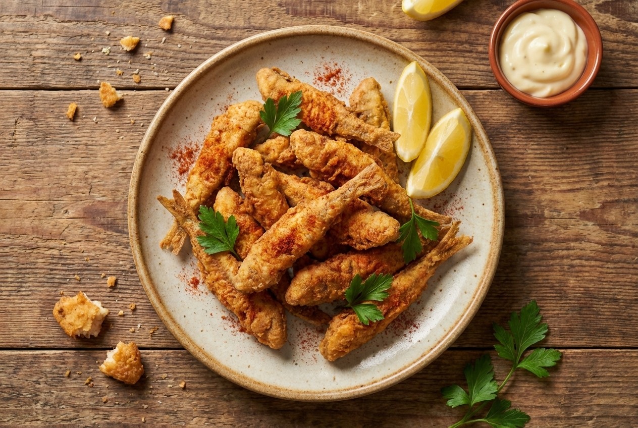 Cazón en adobo (Marinated Fried Fish)