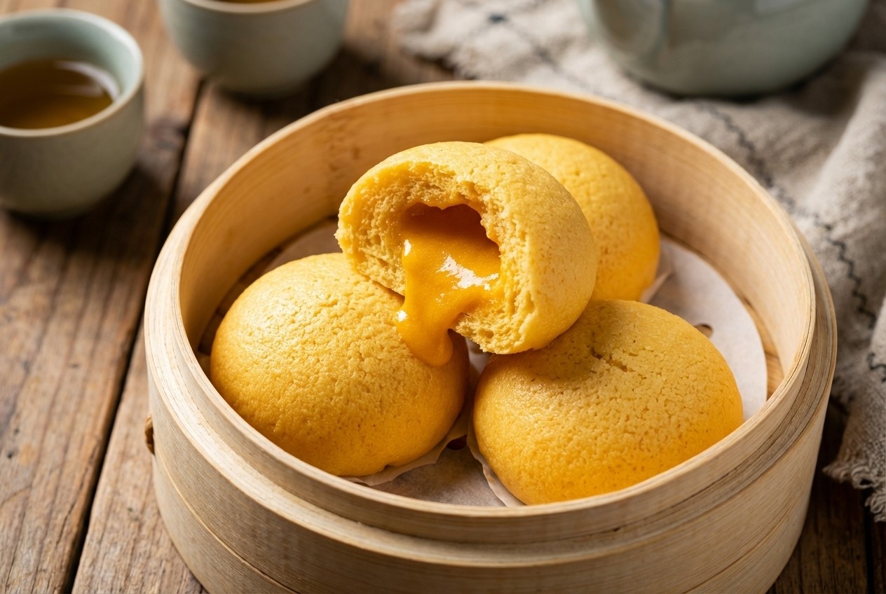 Salted Egg Custard Bun