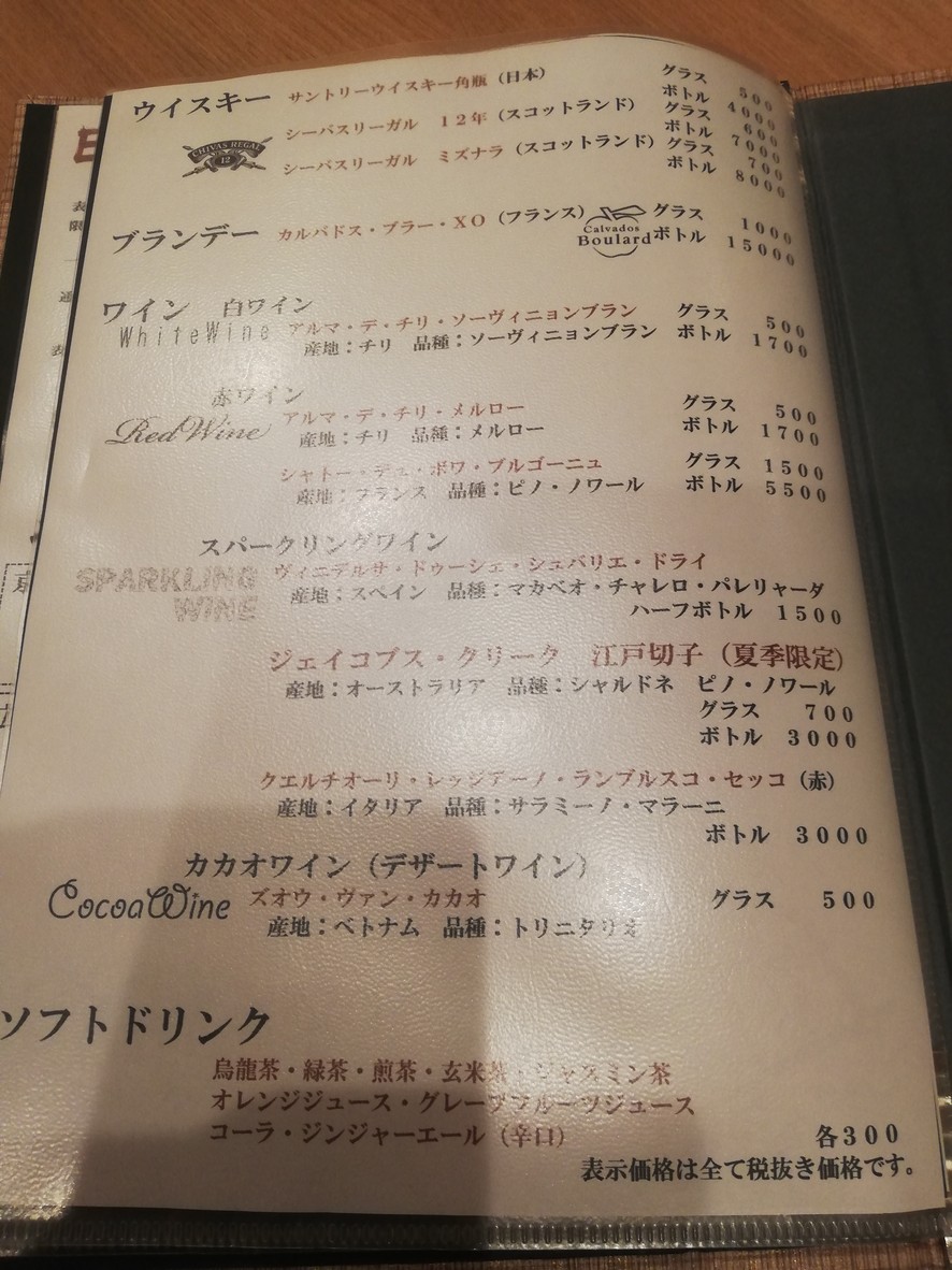 Yokouchi menu 3