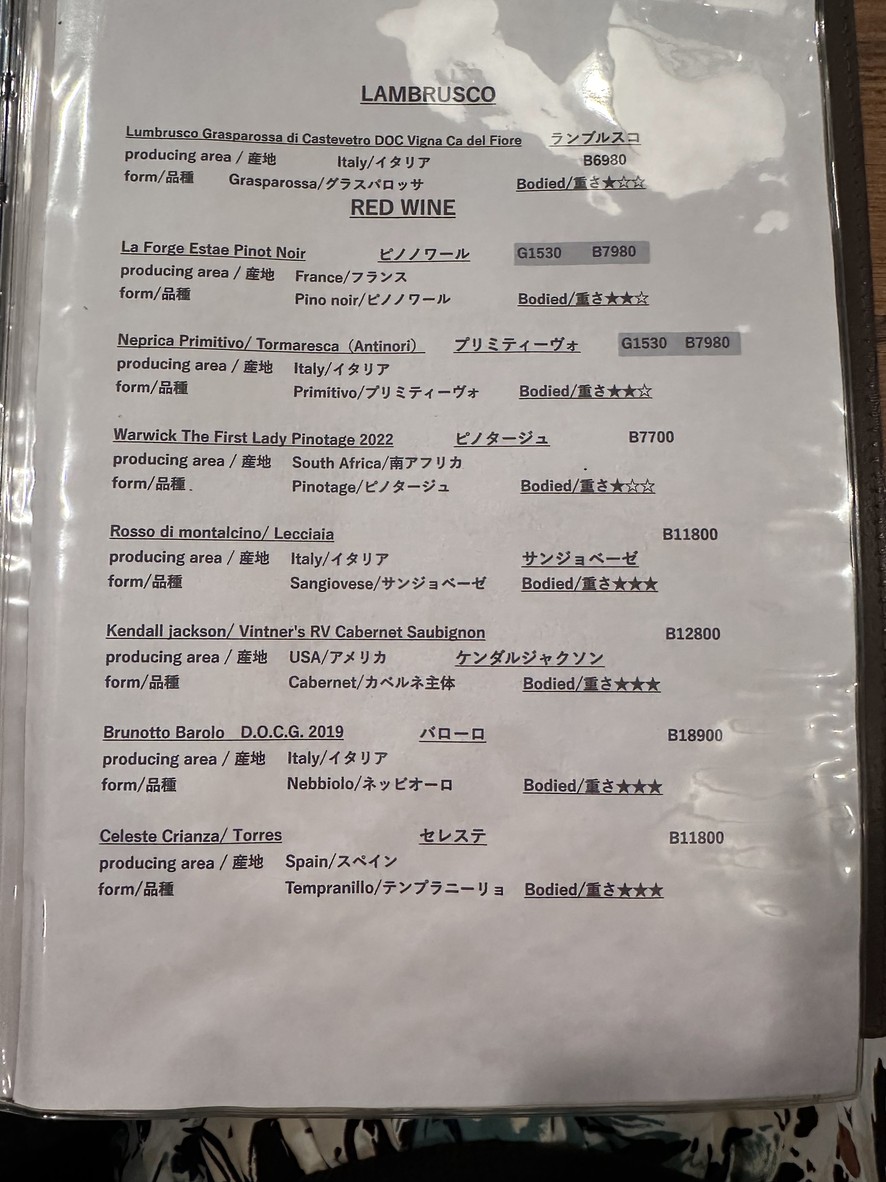 PST Higashi Azabu menu 4