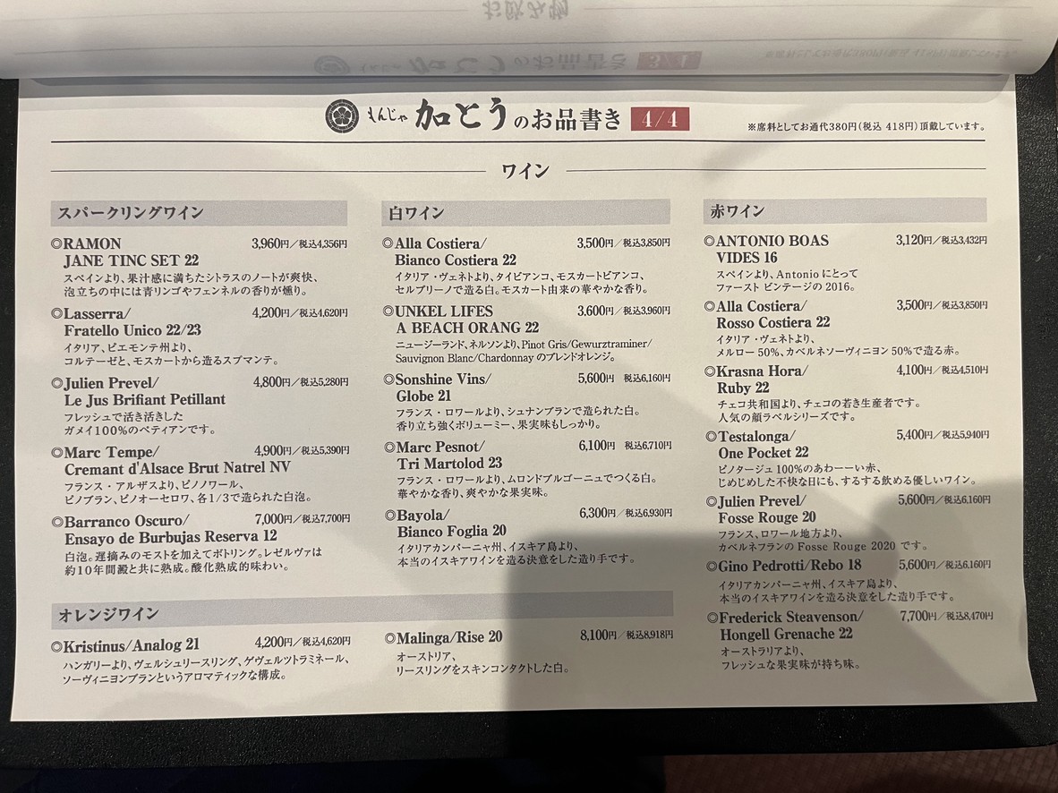 مونجا كاتوه menu 4