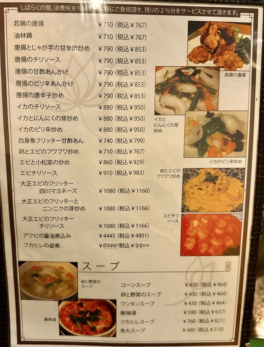 Restaurante de Arroz Chino Renge Shokudo Nishi-Shinjuku menu 2