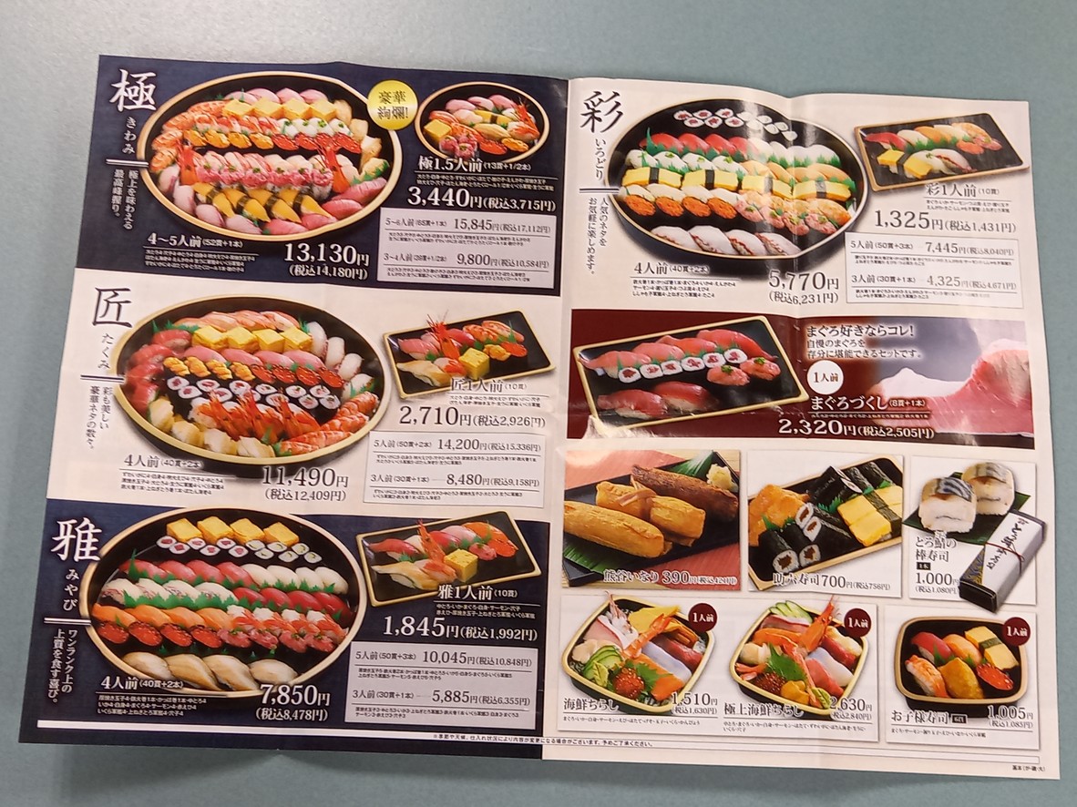 Gatten Sushi Shinjuku Nishi Ochiai Branch menu 2