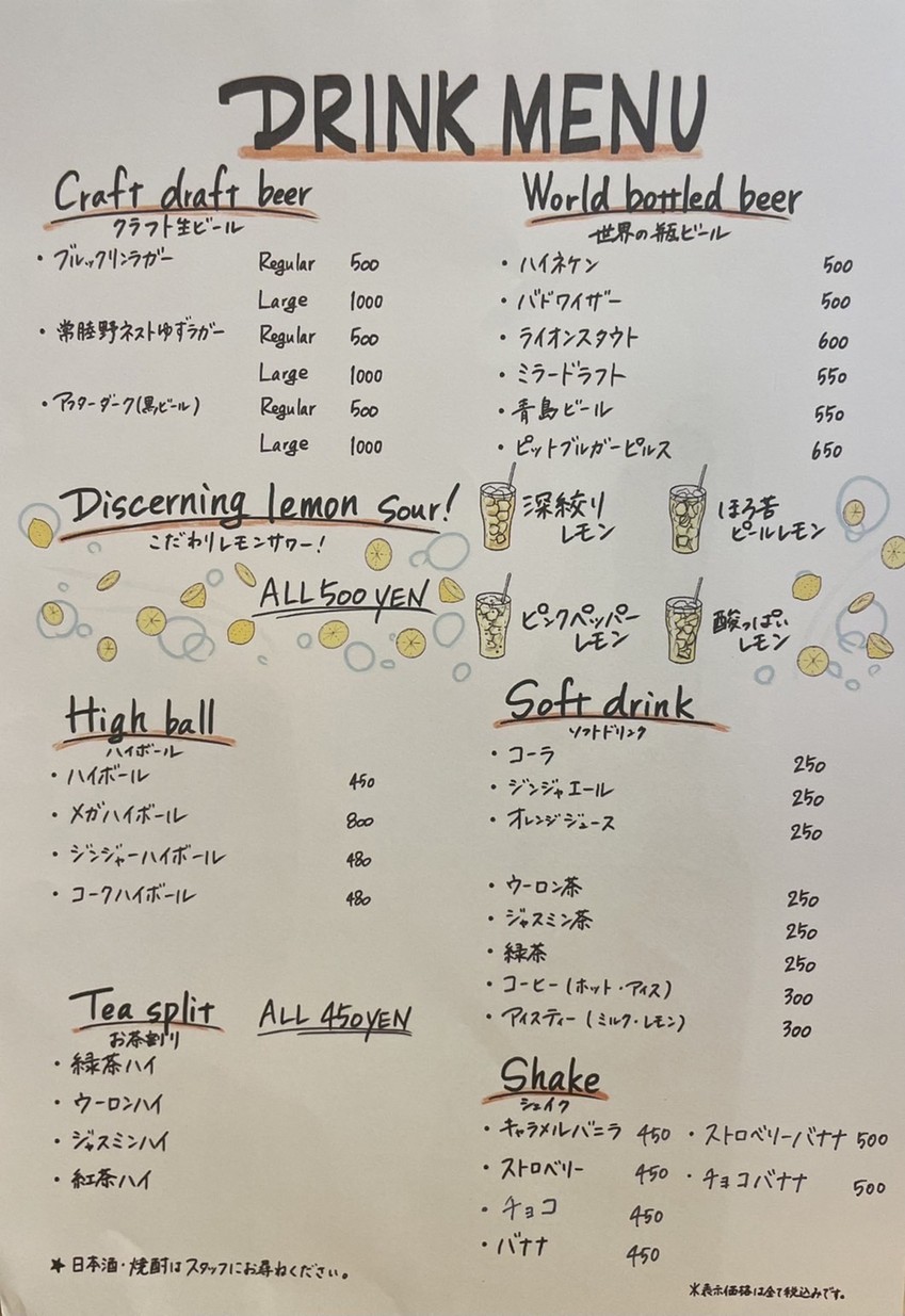 Craft Burger & Grill JIRO menu 3