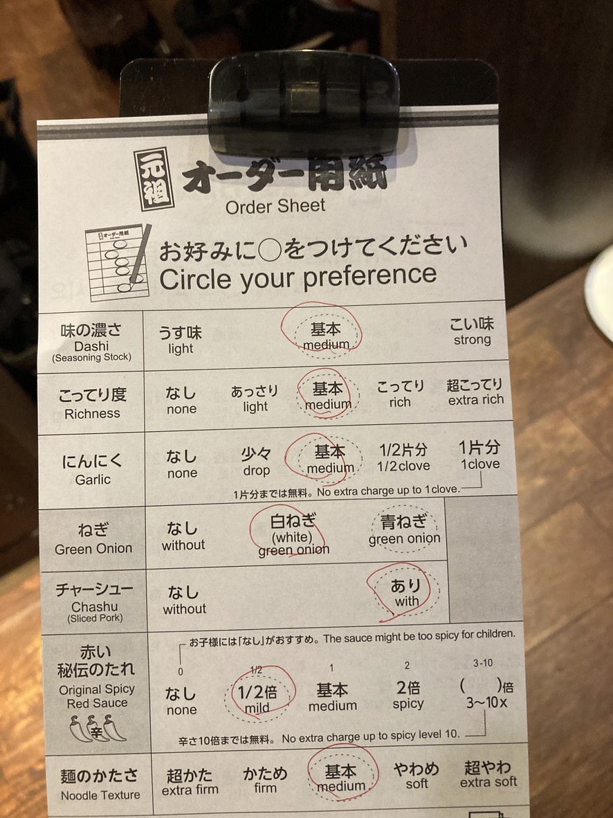 ICHIRAN 新宿站东口店 menu 2