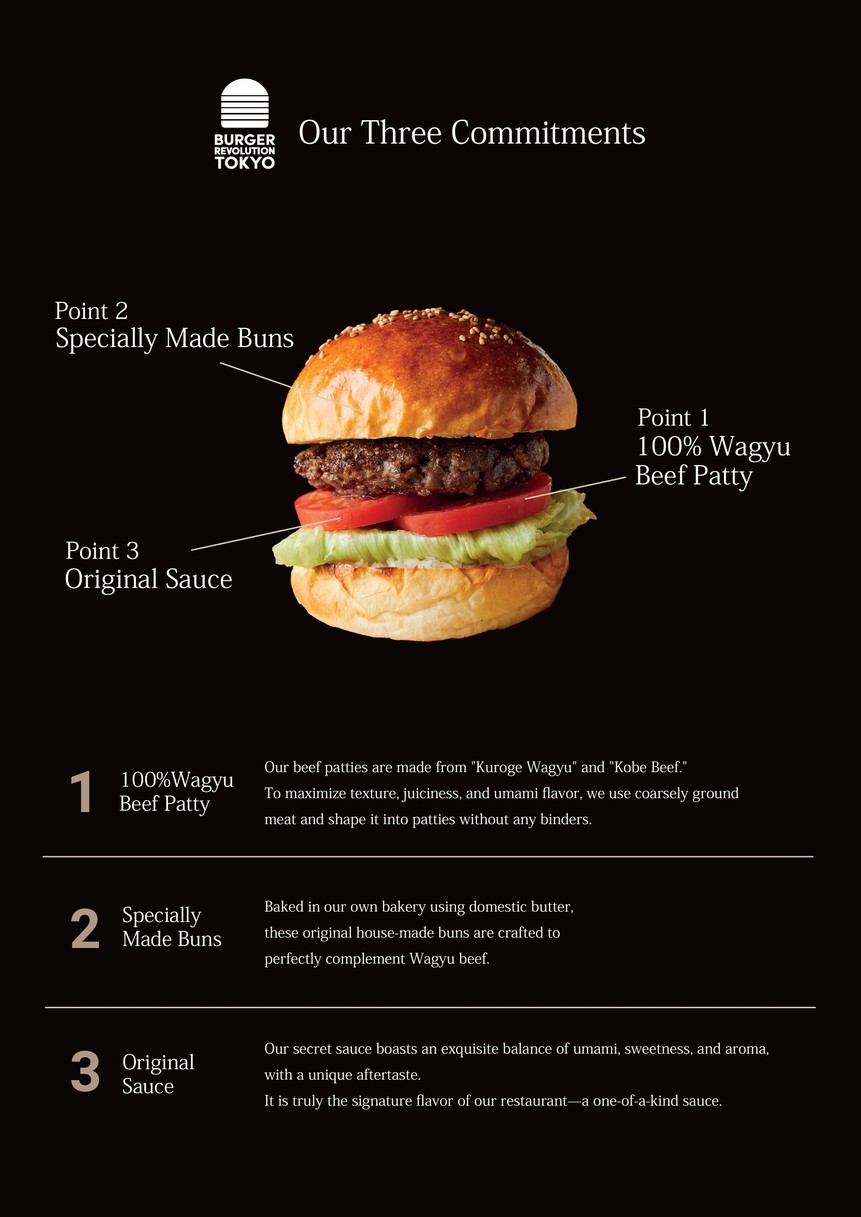 Burger Revolution Tokyo Wine & Bar Roppongi menu 1
