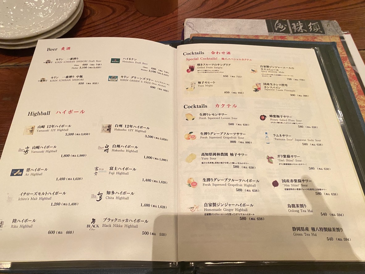 곤파치 니시-아자부 menu 6