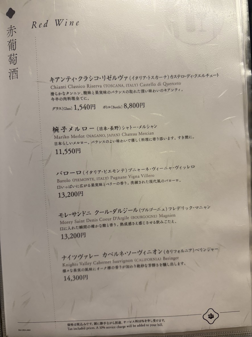 Ningyocho Imahan Ueno Hirokoji menu 4