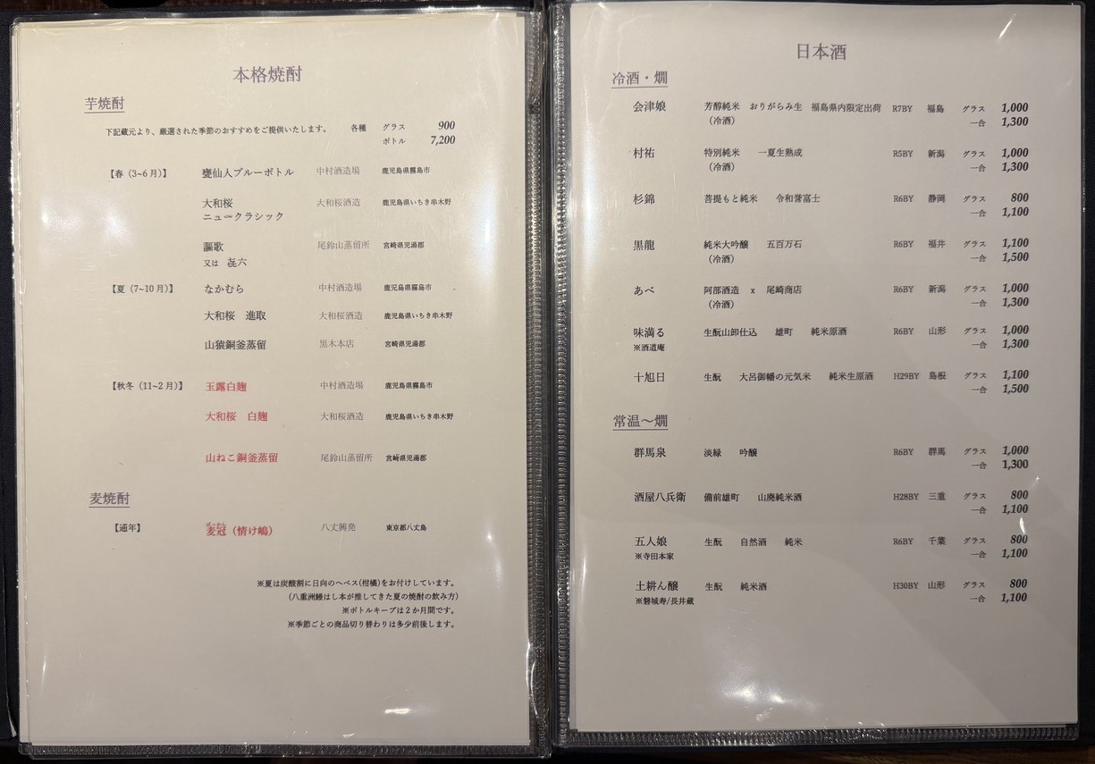 Yaesu Hashimoto menu 4