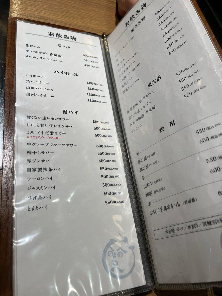 Tsukishima Monja Moheji Ningyocho menu 5