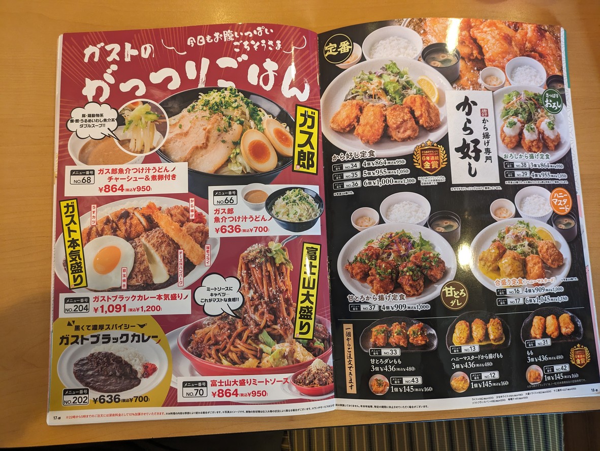 Gusto Itabashi Sakashita menu 7