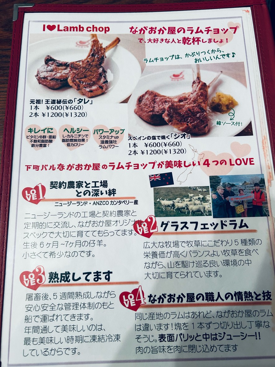 Shitamachi Bar Nagaokaya menu 2