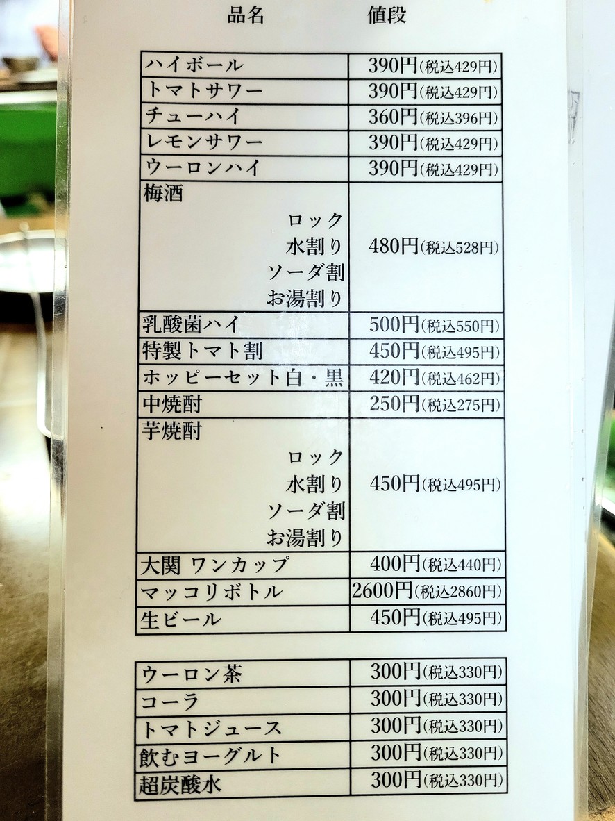 Masaru menu 2