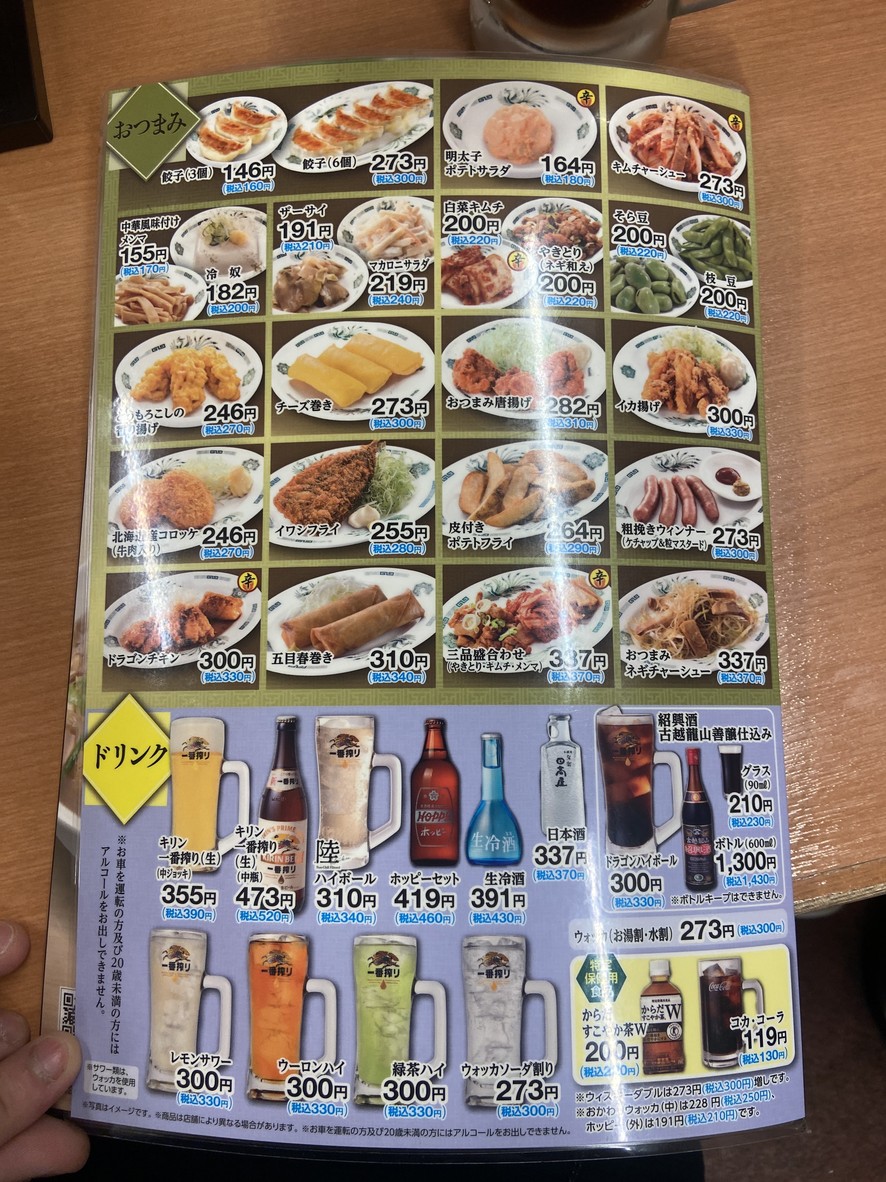 Hidakaya Uguisudani menu 5