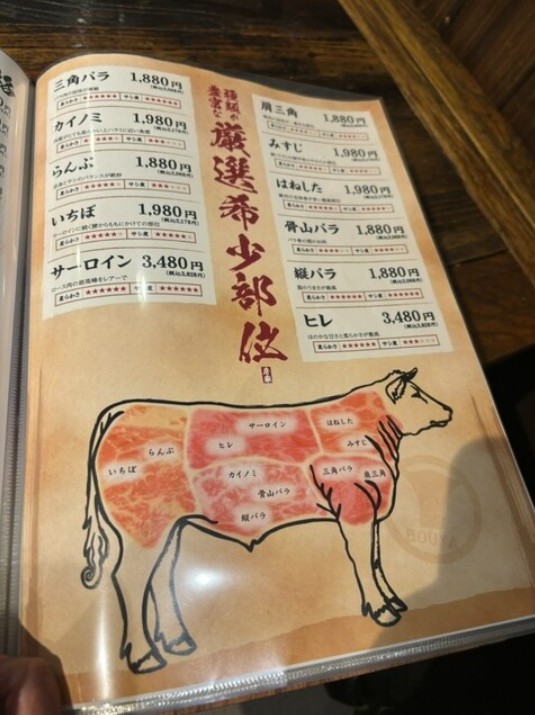 Yakiniku Bouya Hongo Sanchome 2 Goten menu 4