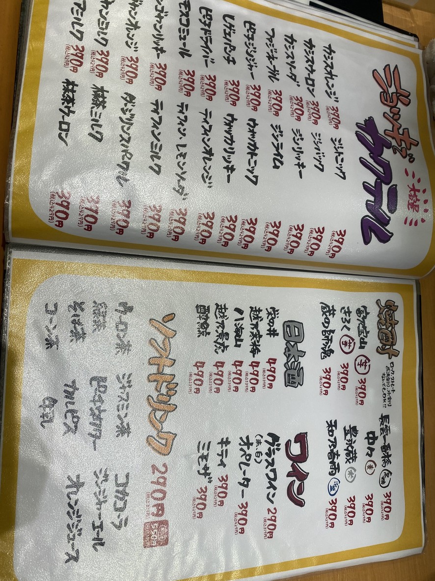 Izakoi Takadanobaba menu 6