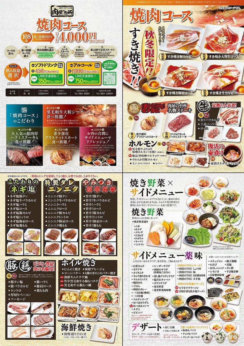 니쿠야노 다이도코로 우에노 공원 앞점 menu 2