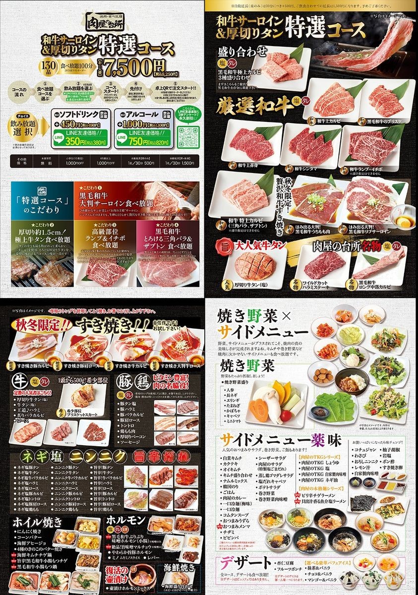 니쿠야노 다이도코로 우에노 공원 앞점 menu 5