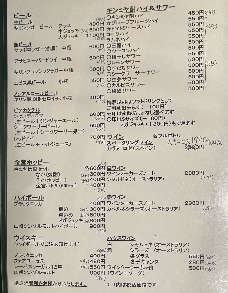 Sumie Daidaijiike Yotsuba Branch menu 4