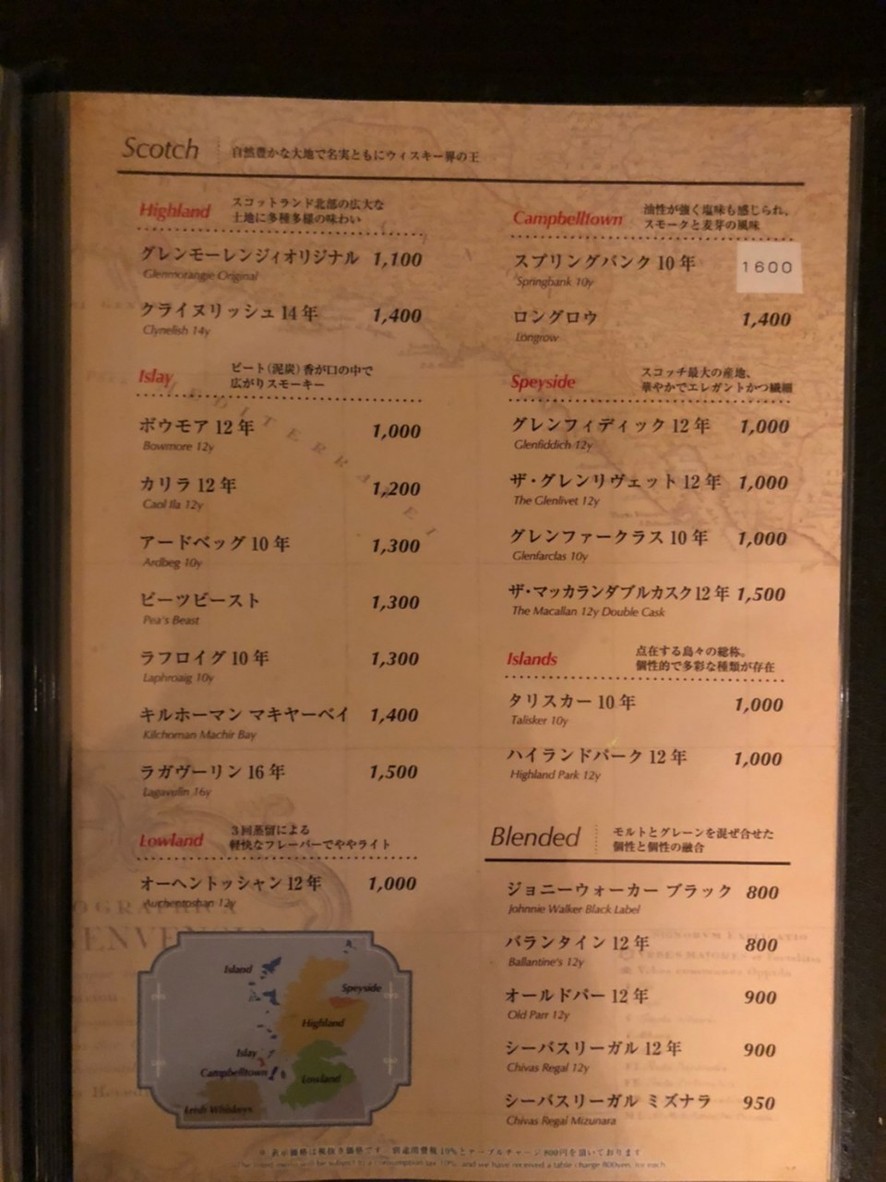 Ginza Bar L'aurora menu 3