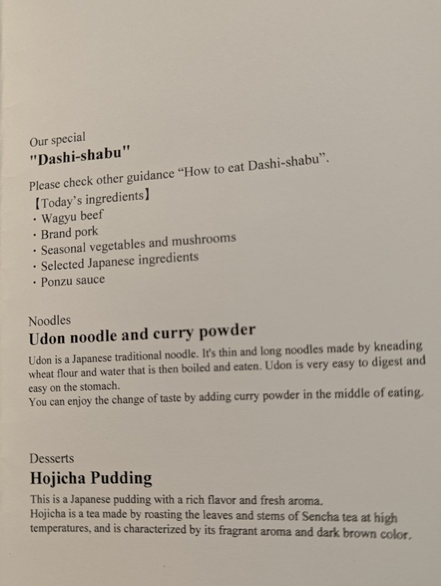 Hyoki Shabu-shabu Akasaka menu 4