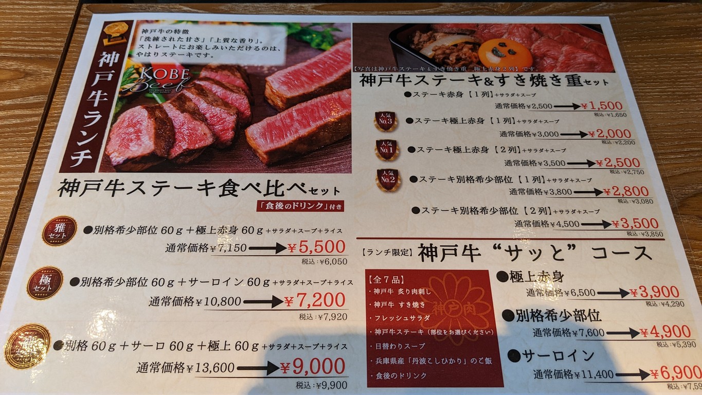 Kobe Beef Miyabi Nihonbashi menu 5
