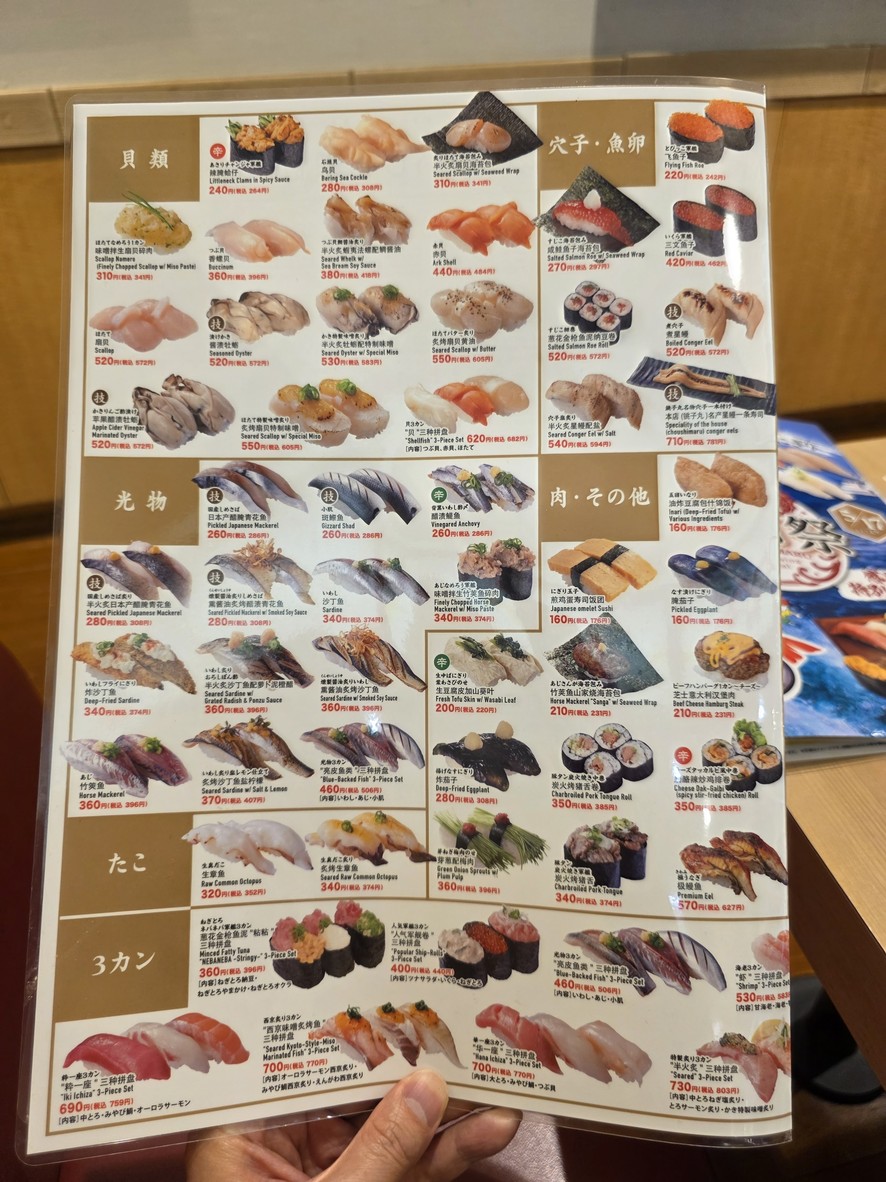 Sushichoshimaru Hikarigaokaten menu 3