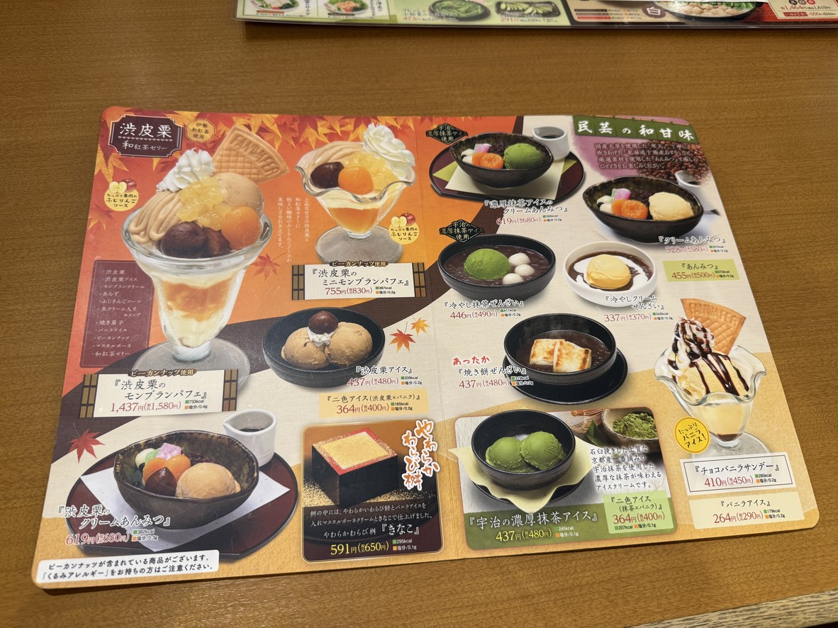 Aji-no-Mingei Takashimadaira menu 8
