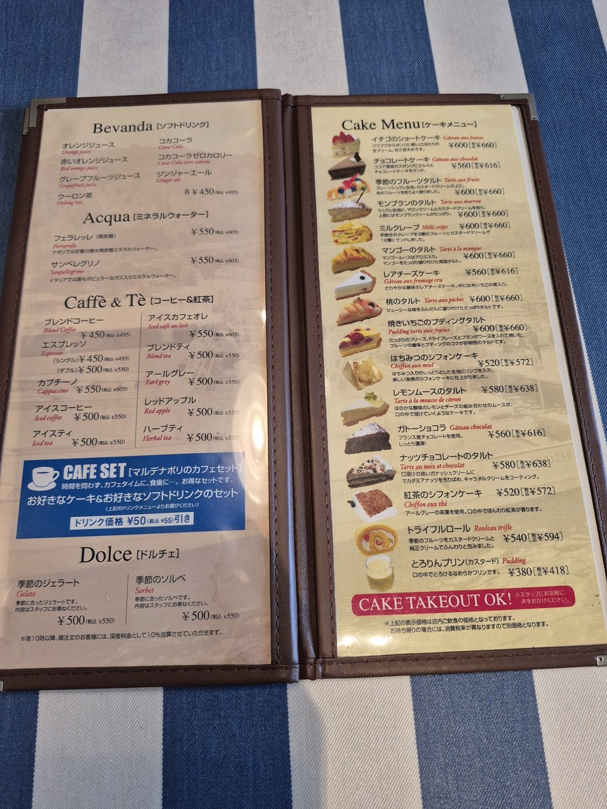 Pizzeria Mar-de Napoli Restaurante Setagaya menu 5