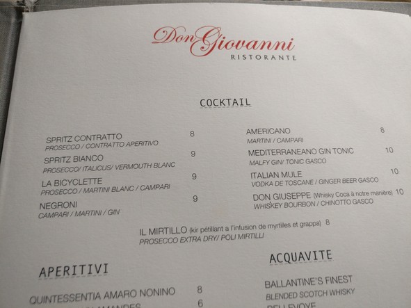 Restaurante Don Giovanni - Sceaux