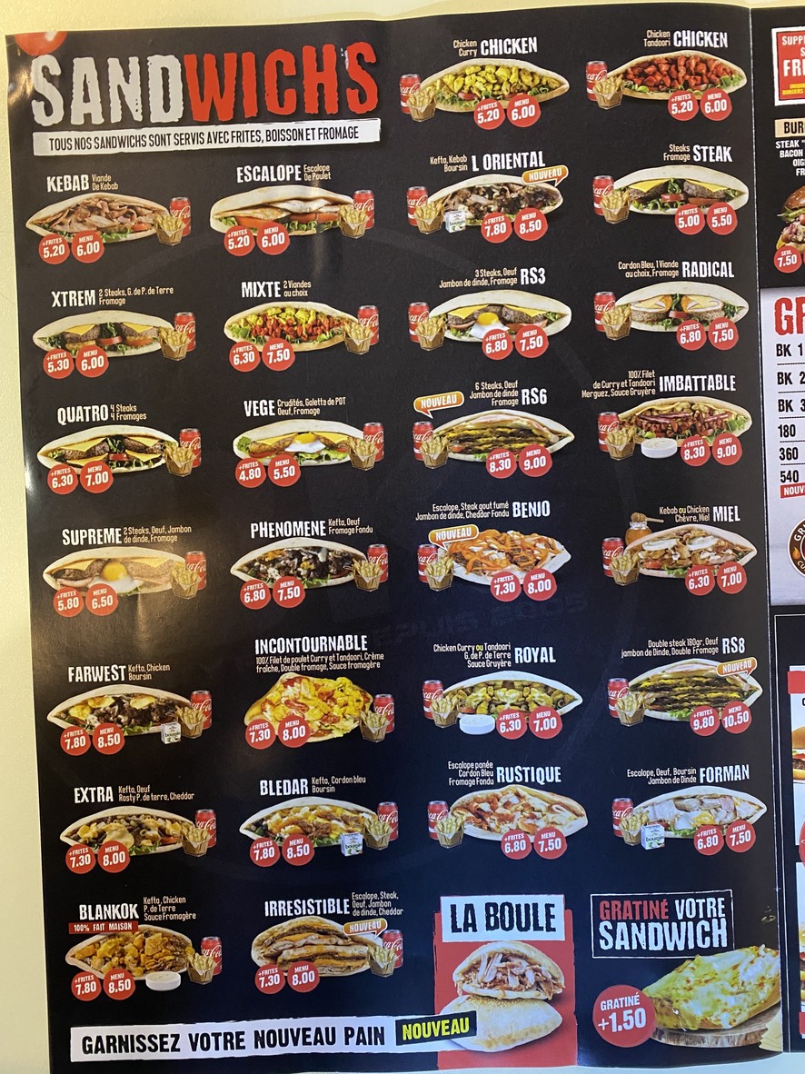 Blankok Burger menu 3