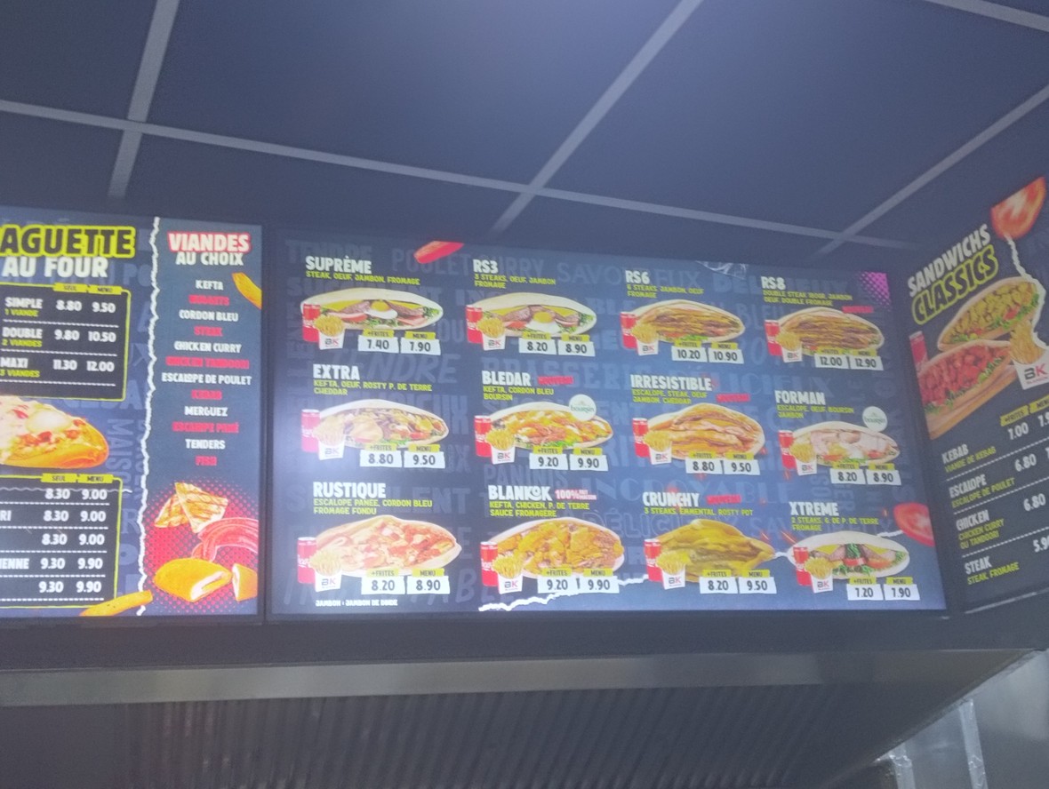 Blankok Burger menu 5