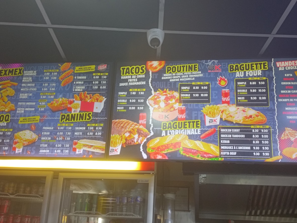 Blankok Burger menu 7