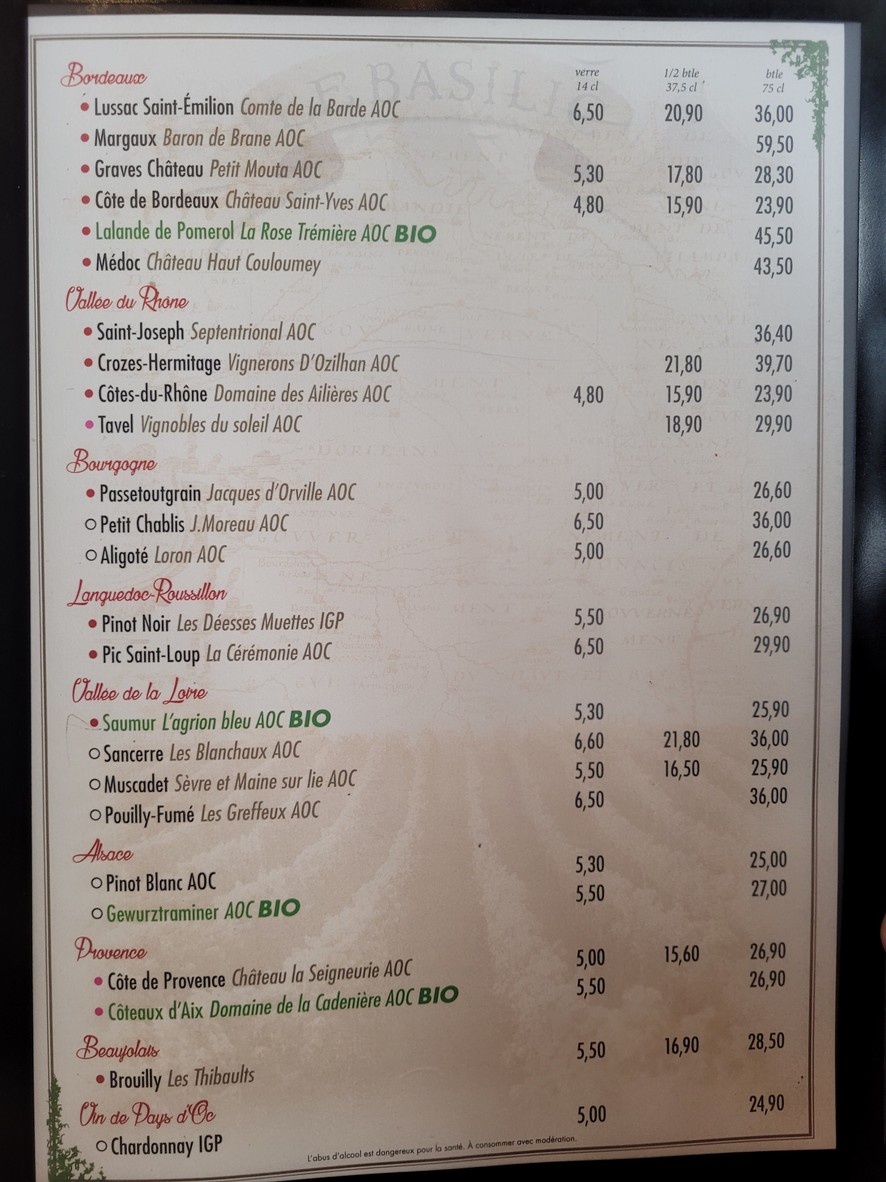 El Albahaca menu 6
