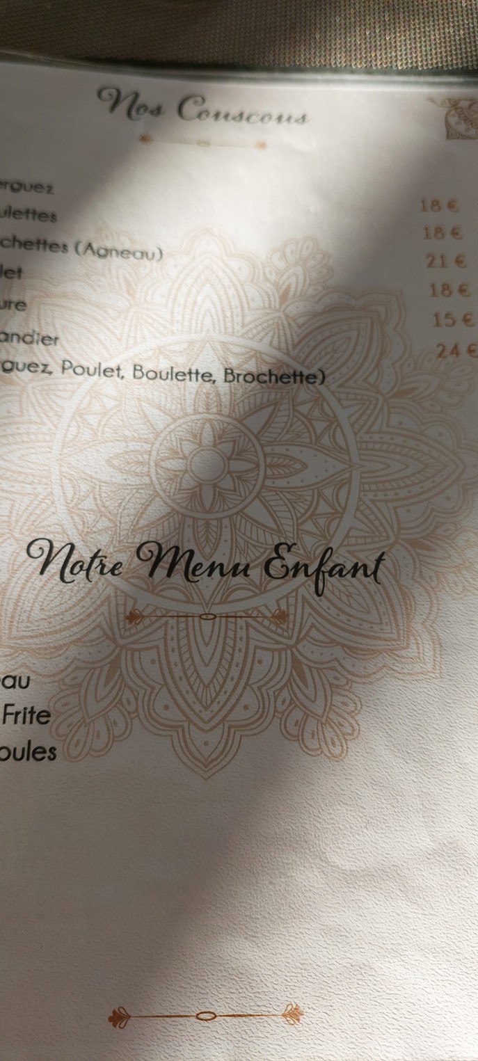 L'Amandier menu 2