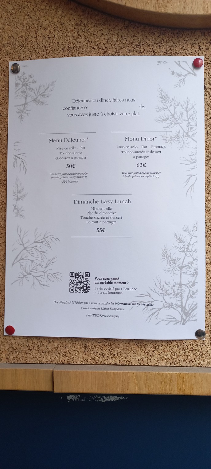 Pouliche - Amandine Chaignot menu 1