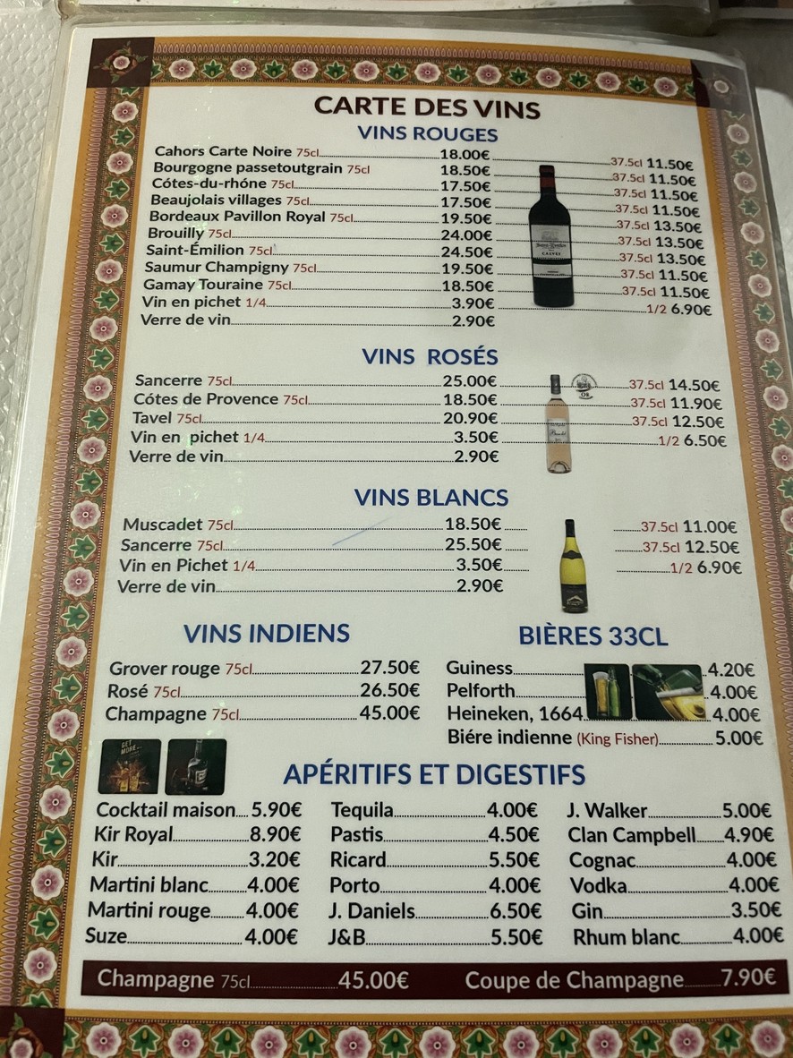 Le Passage de Pondichéry menu 8