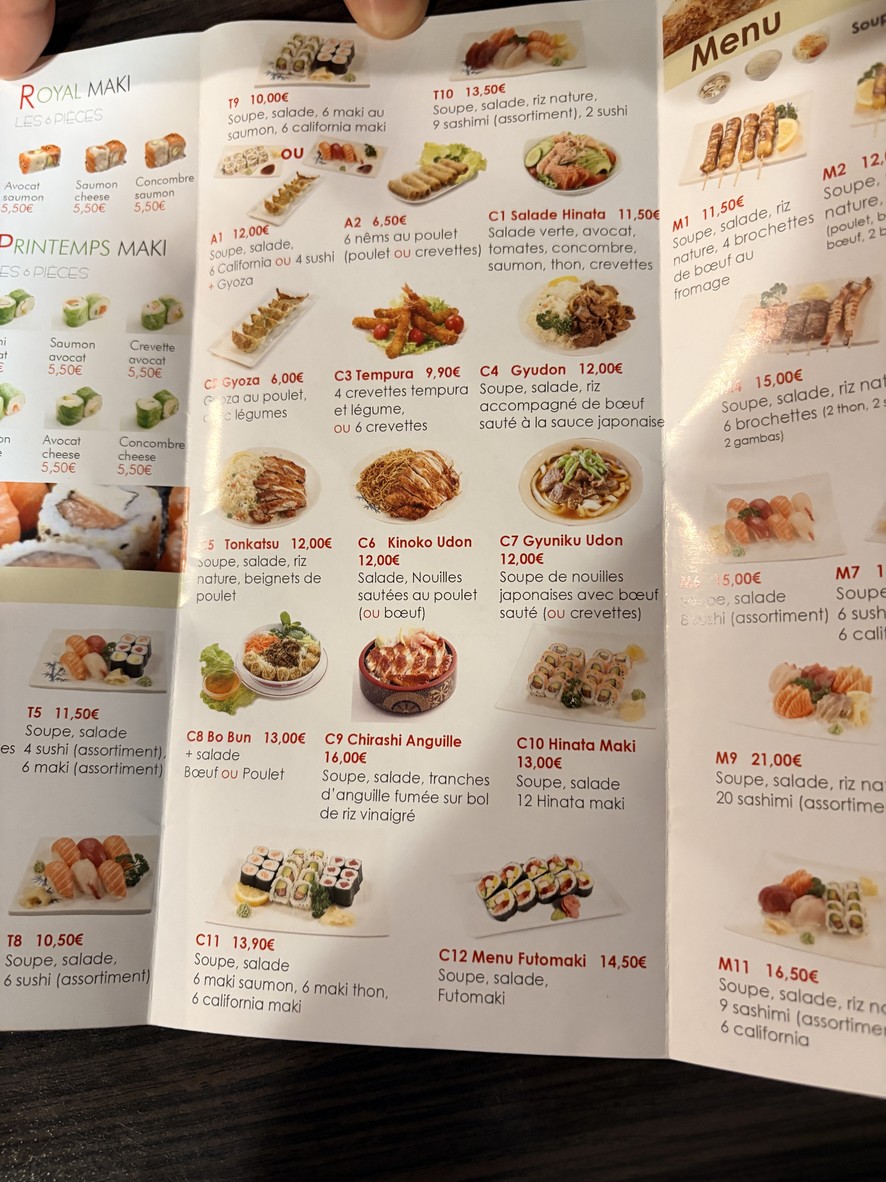 Hinata menu 2