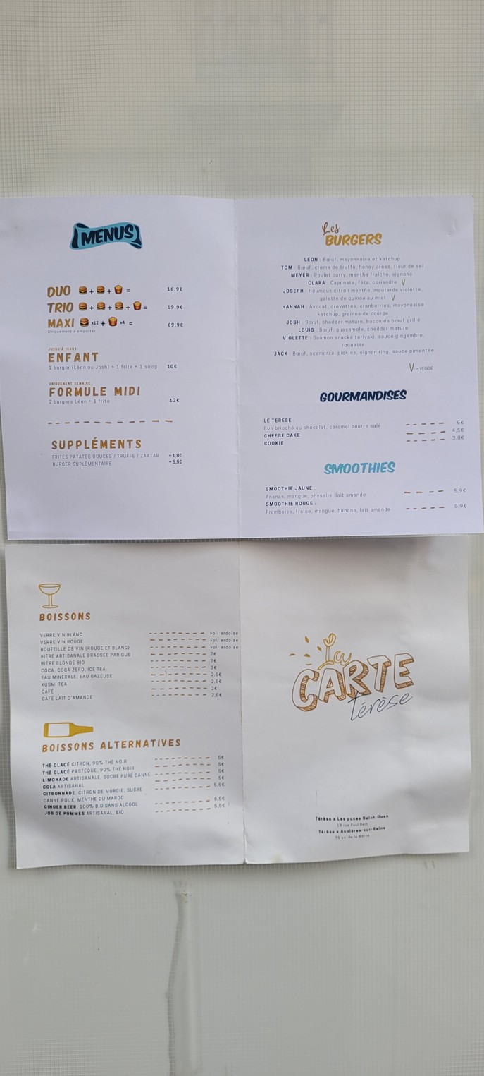 Térèse menu 2