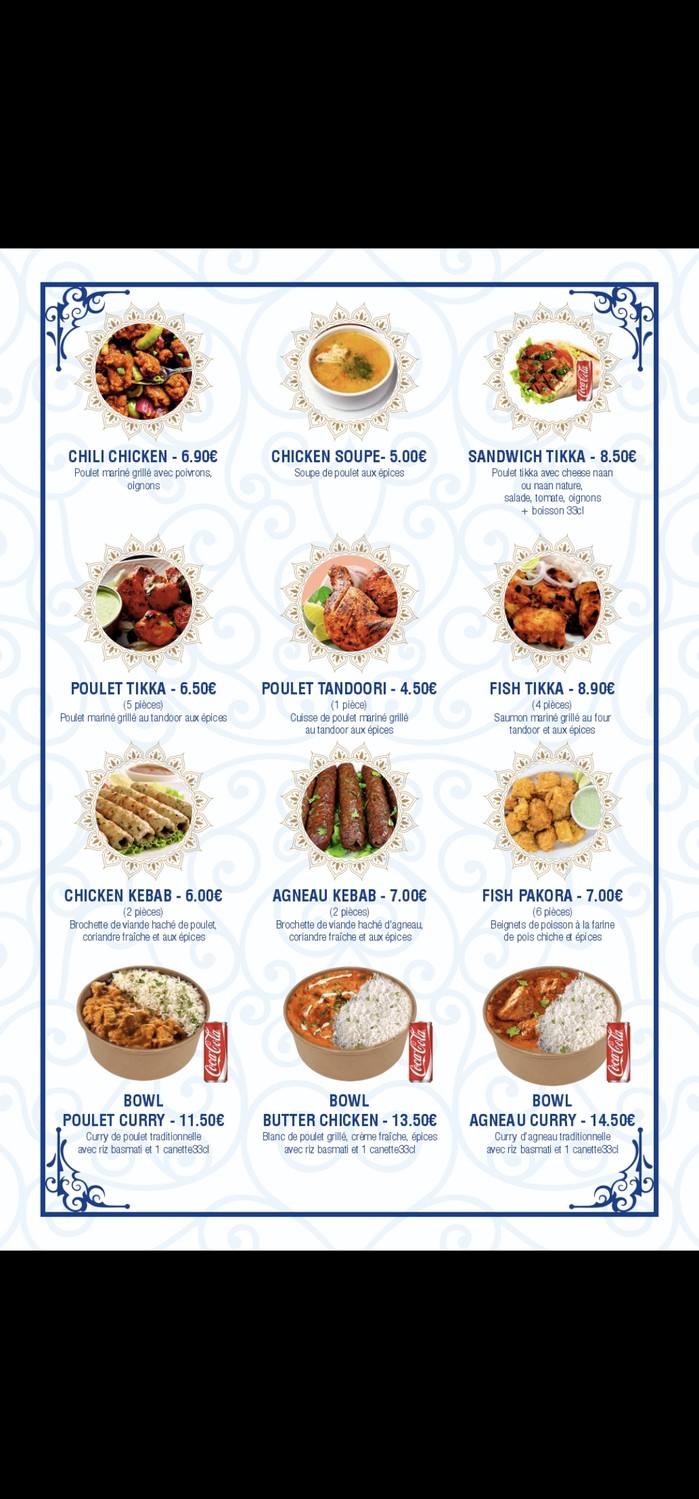 Restaurante Badshah de cocina india, pakistaní y bangladesí menu 2