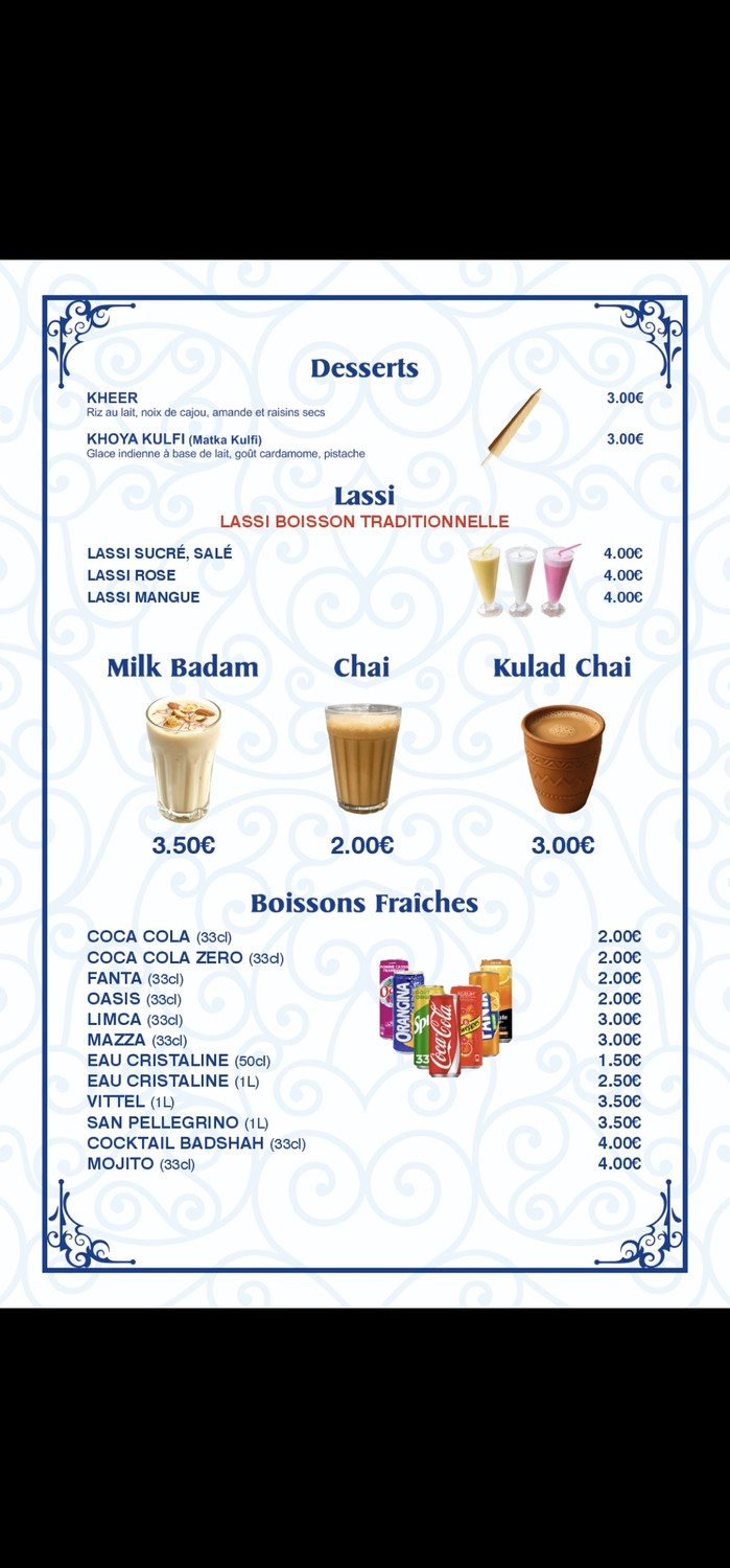 Restaurante Badshah de cocina india, pakistaní y bangladesí menu 7