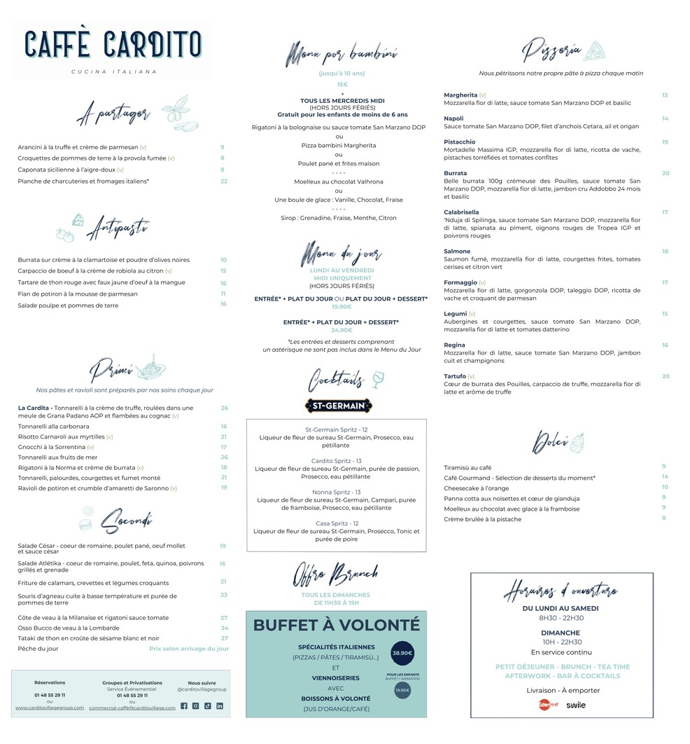 Café Cardito menu 1
