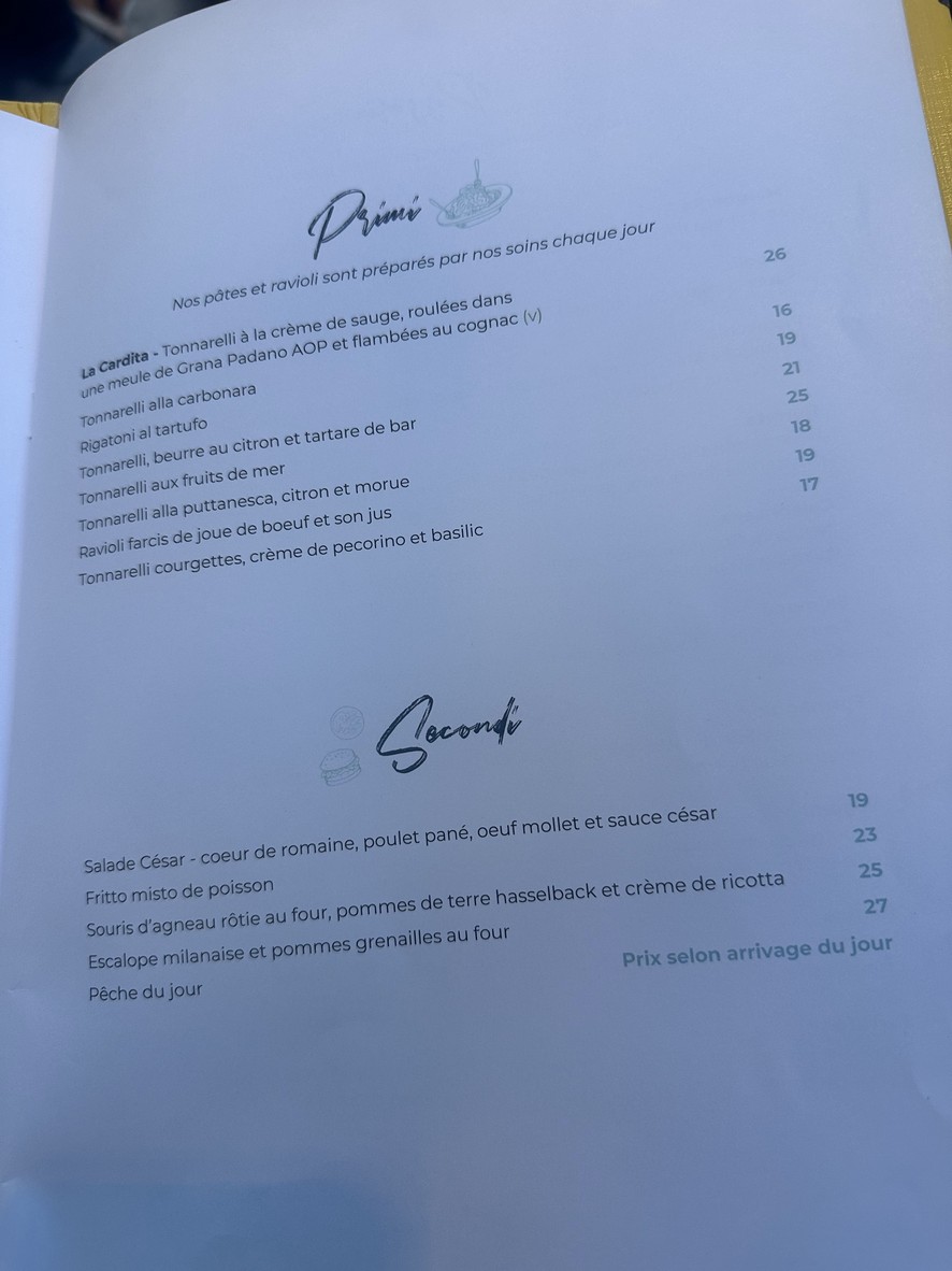 Café Cardito menu 2